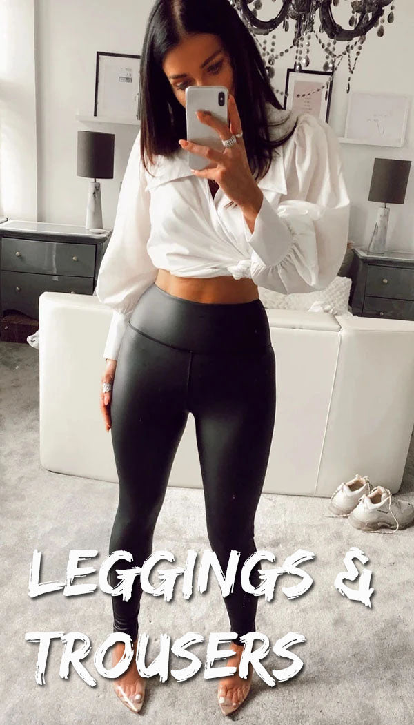 Exclusive High Waisted Ribbed Gym Fitness Leggings –