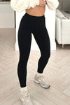 High Waist Thick Seamless Ribbed Stretchy Leggings