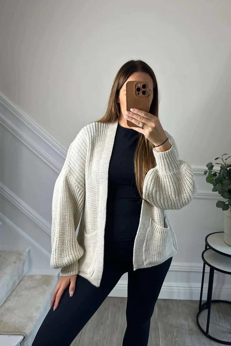 Short grey cardigan outfit online