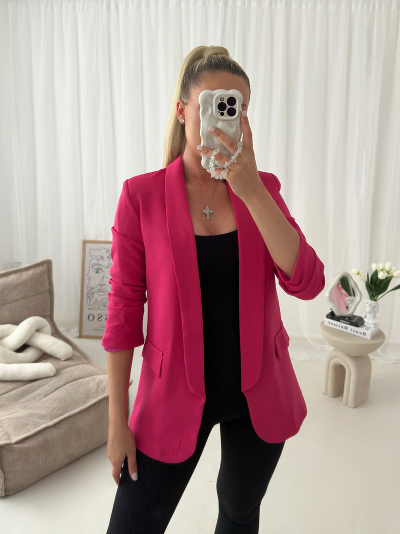 Premium Ruche Sleeved Blazer