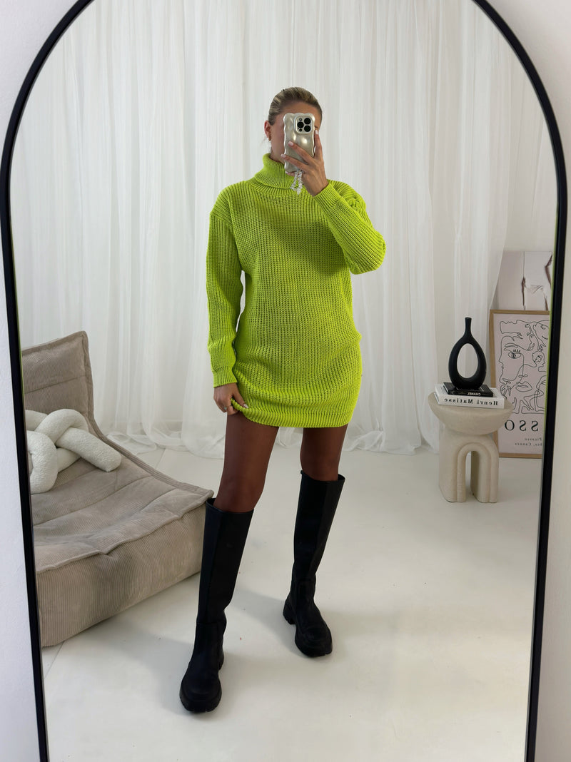 Kansas Roll Neck Knitted Dress