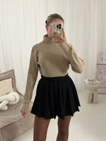 Anya Roll Neck Ribbed Top Jumper