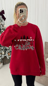 Merry Christmas Tree Slogan Jumper