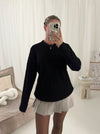 Josie Round Neck Long Sleeved Ribbed Jumper Top