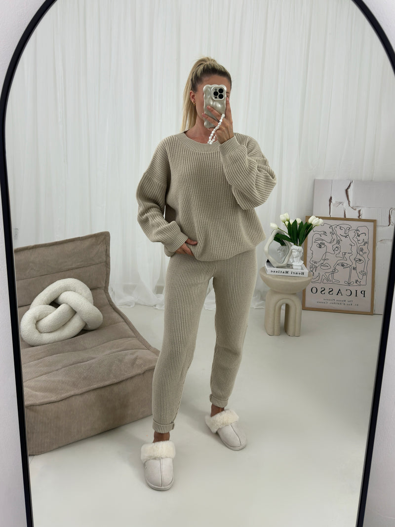 The Darcy Fisherman Knitted Two Piece Set