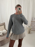 Josie Round Neck Long Sleeved Ribbed Jumper Top