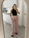 Dainty Contrast Drawstring Trousers