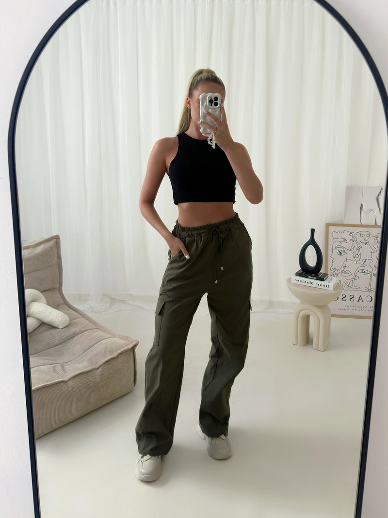 Lola Wide Leg Cargo Trousers