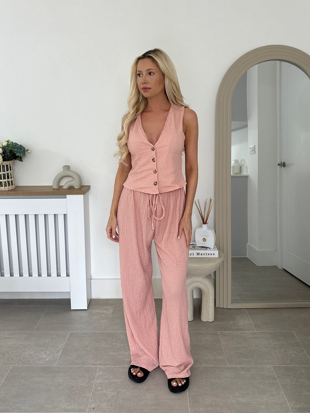 Shakira Waist Coat Two Piece Lounge Set
