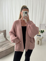 Paris Cropped Balloon Sleeved Pocket Cardigan