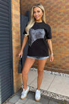 OMG Fashion Denim Corset Oversized Tshirt