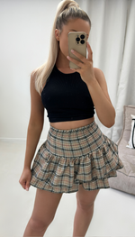 High Waisted RARA  Ruffle Mini Skirt