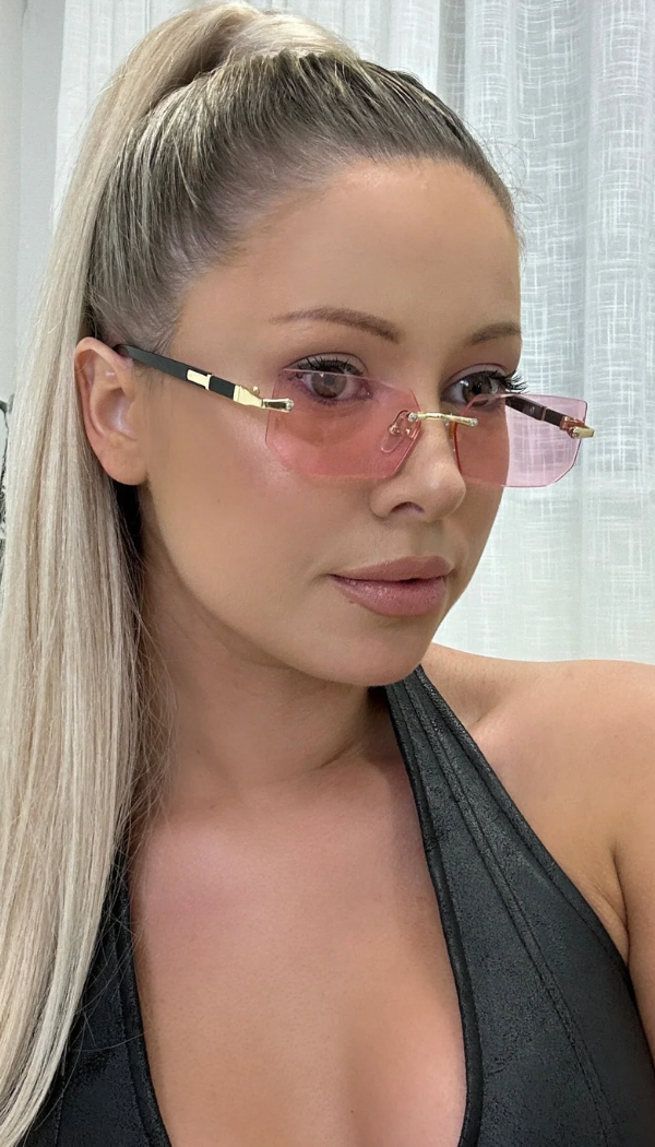 OMG Candice Rimless Dupe Designer Sunglasses