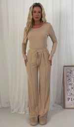 Lorna Long Sleeved Bodysuit & Trouser Two Piece Set