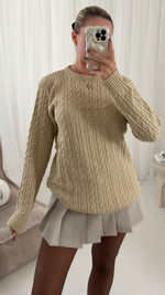 Josie Round Neck Long Sleeved Ribbed Jumper Top