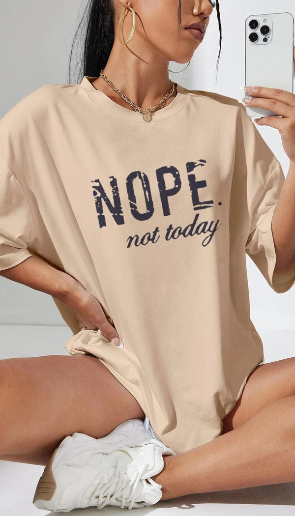 " NOPE" Oversized T-Shirt