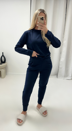 Alaia Long Sleeved Plain Loungesuit