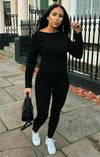 Fitted Cable Knitted Two Piece Set