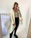 Cable Hooded Chunky Thick Knitted Cardigan