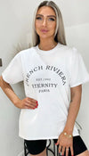 " FRENCH RIVIERA " Oversized T-Shirt