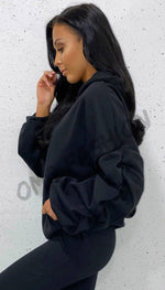 The Ruche Sleeved Exclusive Hoodie - omgfashion.com