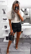 Tulle Puff Frill Sleeved T-Shirt - omgfashion.com