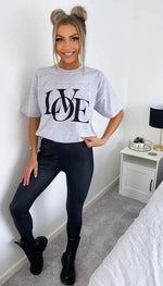 "LOVE" Short Sleeved T-shirt - omgfashion.com