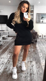Neon Roll Neck Jumper Dress (MORE THAN 50% OFF SALE WAS £35) - omgfashion.com