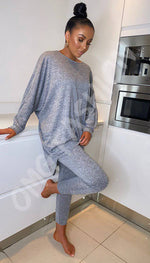 Hi-Lo Tracksuit Long Sleeved Two Piece Loungewear - omgfashion.com