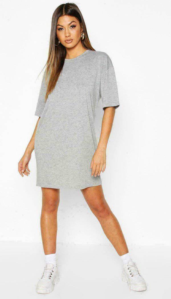 Tシャツ ドレス ENJOY HYDE T-SHIRT DRESS Boke Flower 2.0' embroidered oversized T-shirt dress in