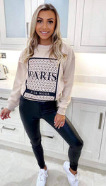 Sweatshirt - "Paris A La Mode" - omgfashion.com